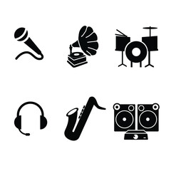 music icons set