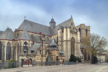 Fototapeta na wymiar Saint Michael's Church, Ghent, Belgium