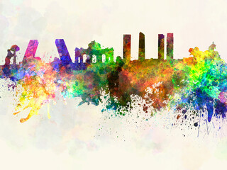 Fototapeta premium Madrid skyline 