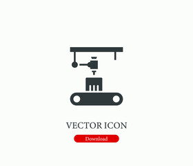 Electronic machine vector icon. Editable stroke. Symbol in Line Art Style for Design, Presentation, Website or Apps Elements, Logo. Pixel vector graphics - Vector