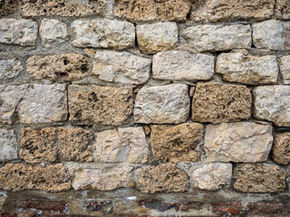 imagen textura pared de piedra de distintos tamaños y tonalidades