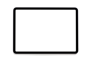 Fototapeta mockup computer tablet empty screen isolated on white background obraz