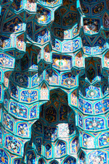 Honeycomb vault of the portal of the cathedral mosque, sunlight
