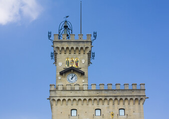 Palazzo Pubblico in sunny day in San Marino