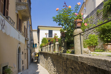  Pictureque street of Old Town in San Marino