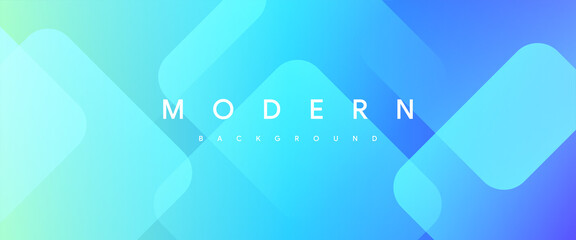 Abstract blue modern background gradient color geometric graphic elements presentation design transparent crystal pattern template