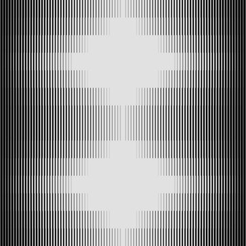 Abstract Monochrome Vector Graphics With Digital Transition Effect Inspired by Brutalist Style
