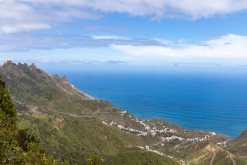 Lomo de Las Casillas in the Anaga Mountains in the north of Tenerife, Spain.