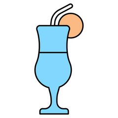 Lemonade icon, editable vector