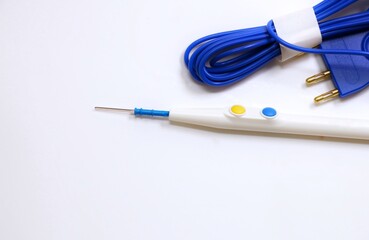 Cautery pen/pencil on white background. cautery pens–also known as cautery pencils or simply as...