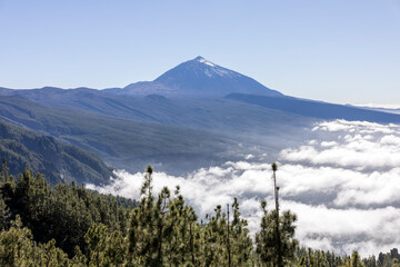 el teide in the clouds tenerife