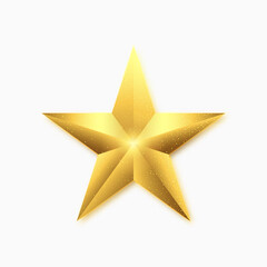 Obraz premium Star icon for graphic design projects.Gold shiny star.