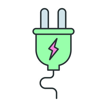 power plug Vector icon which is suitable for commercial work

