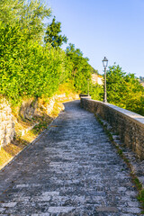 View of the little town of Serra san Quirico