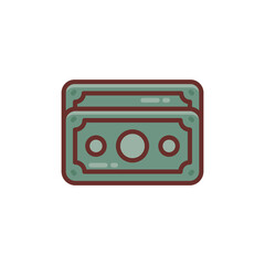Money icon in vector. Logotype