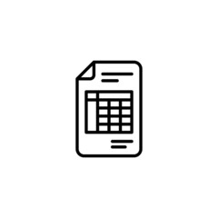 Invoice icon in vector. Logotype