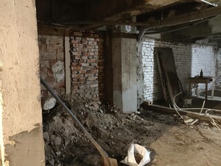 old abandoned basement
