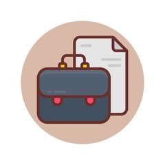 Portfolio icon in vector. Logotype