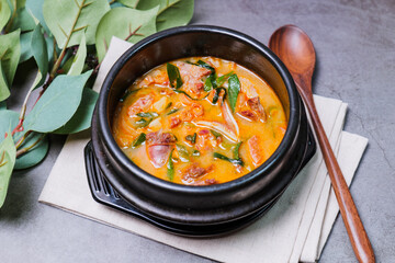 Sundaegukbap, Korean Blood Sausage and Rice Soup