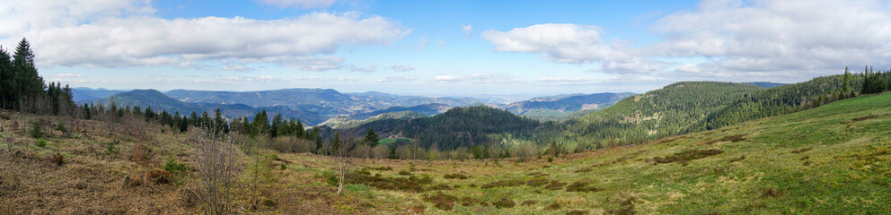 paragliders start point at Baiersbronn Germany Black Forest