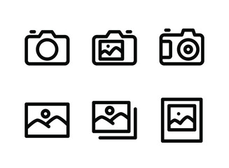 Simple Set of Photography Related Vector Line Icons. Contains Icons as Camera, Image and more.