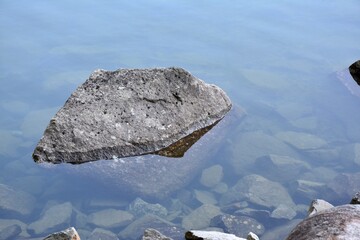 rock in the water