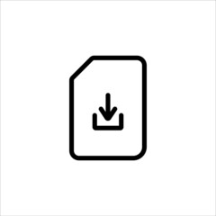file download icon vector illustration symbol