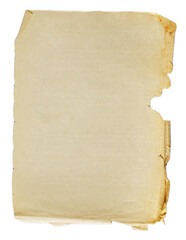 Old page open book as background. Yellow dirty grunge paper. Mockup design template