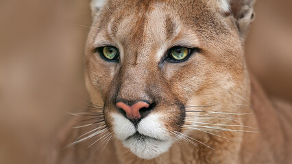  Cougar portrait close up - 500011372