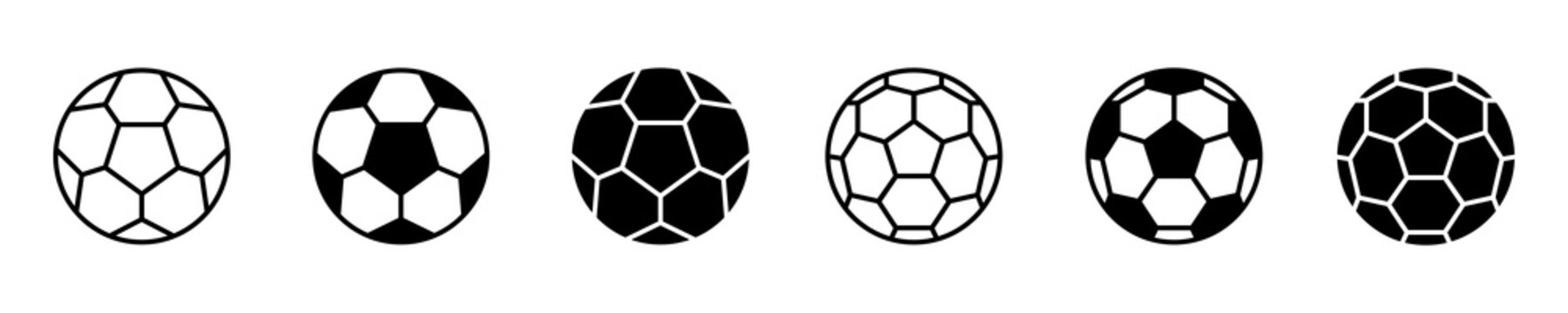 Soccer ball icon. Ball Icon. Football Icon black style, Vector illustration.