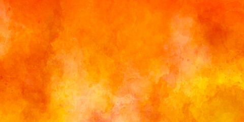 Abstract watercolor background with watercolor. brush watercolour orange stroke color spot blotch watercolors vector illustration. Orange and Yellow Colorful Watercolor Background.
