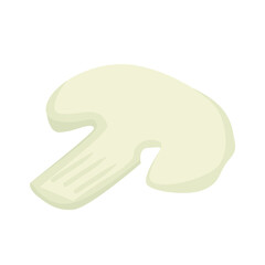 Mushroom champignon. Fresh mushroom. Icon. White background. Vector illustration. EPS 10.