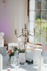 Tischdekoration Kerzenständer 