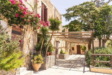 Fototapeta na wymiar Monastères de Prévéli en Crète
