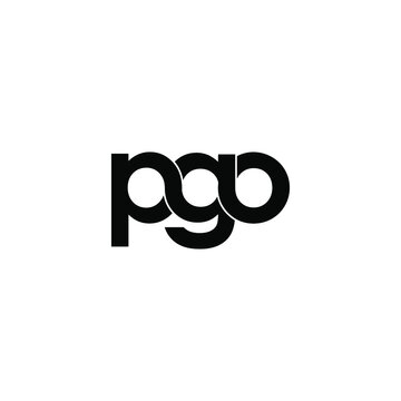 pgo letter original monogram logo design