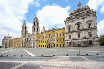 Fototapeta na wymiar National Palace of Mafra, Lisbon Coast, Portugal, Europe