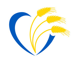 Peace for Ukraine banner. Vector illustration