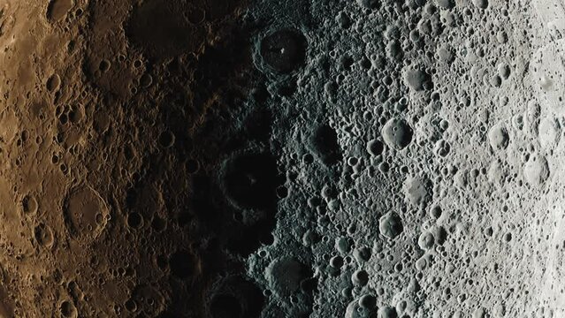 4K CGI render of the lunar surface. Elements furnished by NASA.