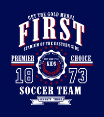 College sports team style design