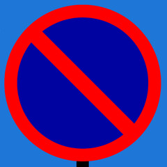 No waiting on this road because it causes congestion sign