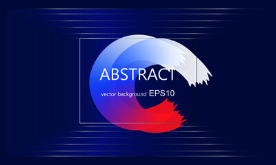 Abstract background of the title of a modern vector illustration. Business or technology news. Background screensaver on a blue background.