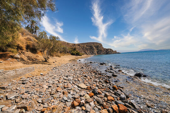 Anafi island in Greece