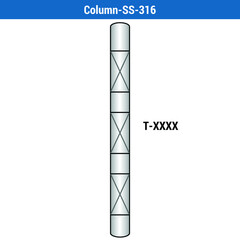 Vector Illustration for Column-SS-CS-PTFE-XXX