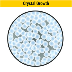 Vector Illustration for Crystal Growth
