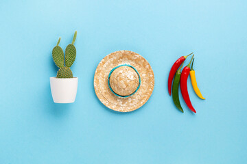 Cinco de Mayo (Fifth of May) celebration concept. Mexican background fiesta holiday time.