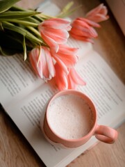 coffee and book