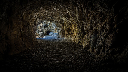 Steinkohle Abbau Tunnel