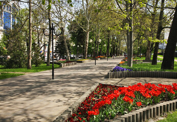 Park magistral in Novorossiysk. Krasnodar region. Russia