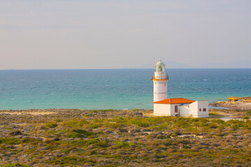 Polente Lighthouse is located at the westernmost edge of Bozcaada and was built in 1861. Polente light is 32 meters high and can send its light up to 15 nautical miles or 28 kilometers.