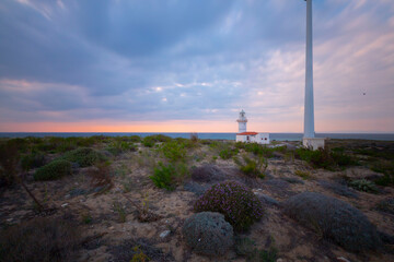 Polente Lighthouse is located at the westernmost edge of Bozcaada and was built in 1861. Polente light is 32 meters high and can send its light up to 15 nautical miles or 28 kilometers.